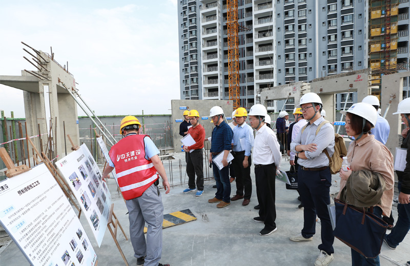 2018年12月6日 ，广西区首个住宅装配式建筑观摩会在wnsr威尼斯八建南宁兴宁·大唐果项目顺利召开 。