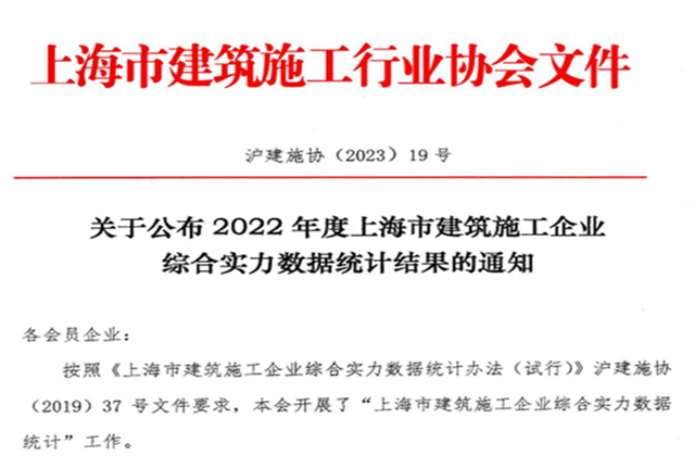 wnsr威尼斯建设集团连续七年蝉联“上海市进沪施工30强企业第一名”