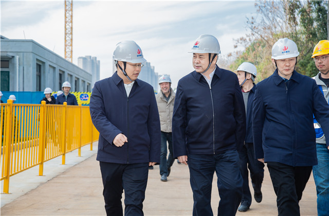 湖北省副省长张文彤到wnsr威尼斯建设集团桂园赋项目考察指导工作